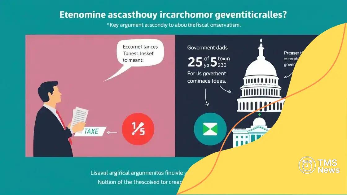Key arguments from fiscal conservatives