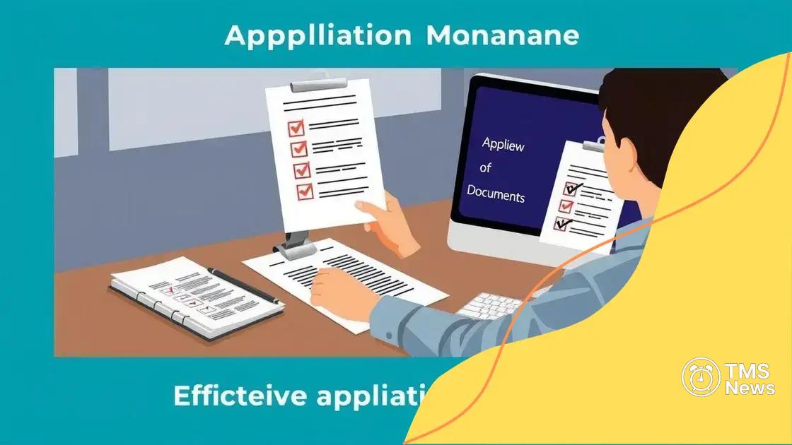 Key steps for effective application management