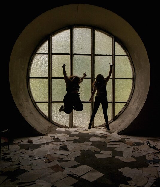 A split image showing a